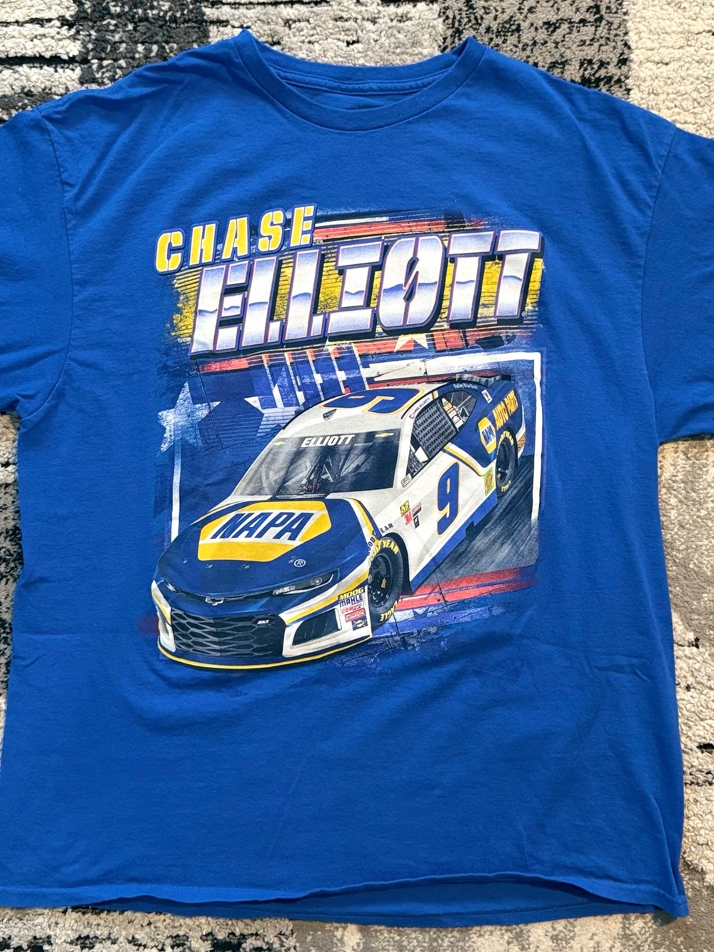 Blue Chase Elliott Racing Graphic Tee